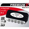 4x PremiumX PXD 41 DiSEqC Switch 4/1 Switch 2.0 Compatible