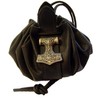 Leather Bag Ducat Bag Money Cat Leather Colour Black Thor