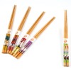 5 Pairs Bamboo Wooden Chopsticks Japanese Style Reusable Chopsticks Box