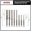 Sabre Tools 8-Piece SDS Plus Drill Bit Set, Carbide Tipped,