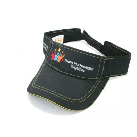 McDonald's NOS! McDONALDS EMPLOYEE VISOR, TEAM TOGETHER EMBROIDERY