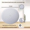 8 Inch Stainless Steel Rain Shower Head Ultrathin 75 Nozzles