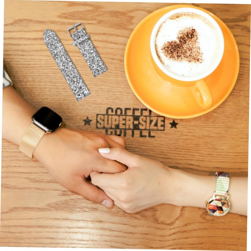 Gatuida 1pc Unique Shiny Wrist Watch Band Replacement for Watch