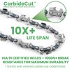 Byane 18-Inch Carbide Chainsaw Bar and Chain Combo for Stihl,