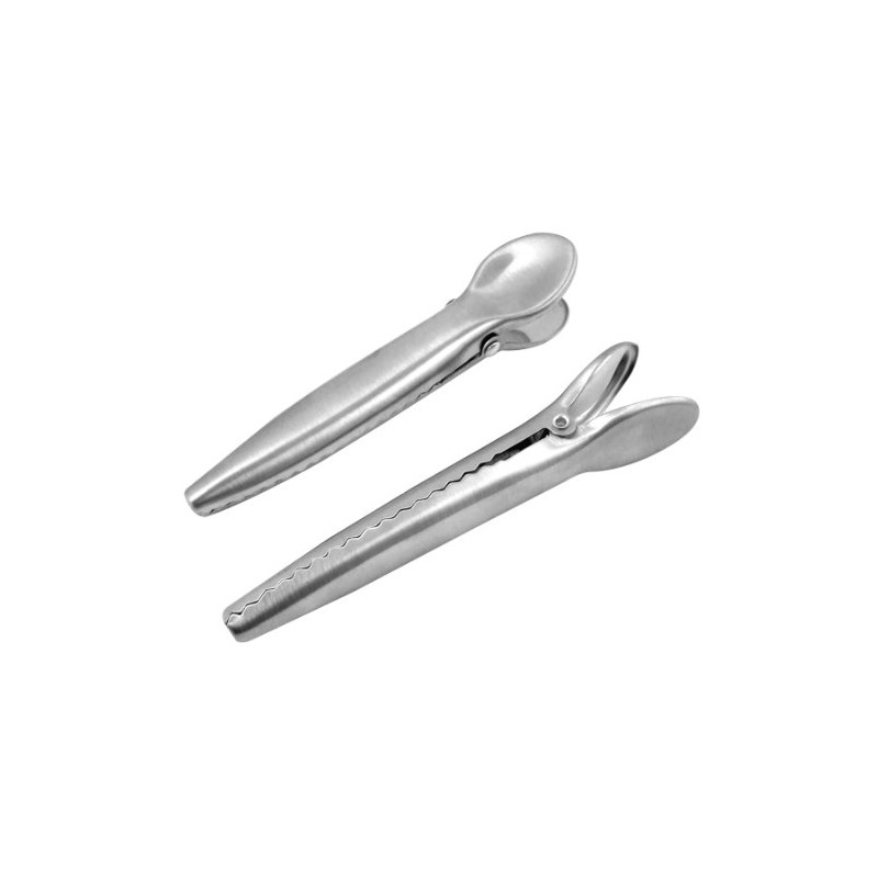 Premier Housewares Bag Clips, Stainless Steel - Set of 2,