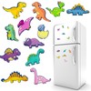 vinsiora 12-Piece Set of Cute Dinosaur Fridge Magnets - Fun