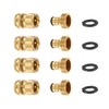 FINEST+ Garden Hose Quick Connector, Solid Brass 3/4 Inch Thread