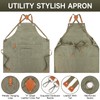 SAN LIKE Woodworking Apron for Men Chef Aprons for Men