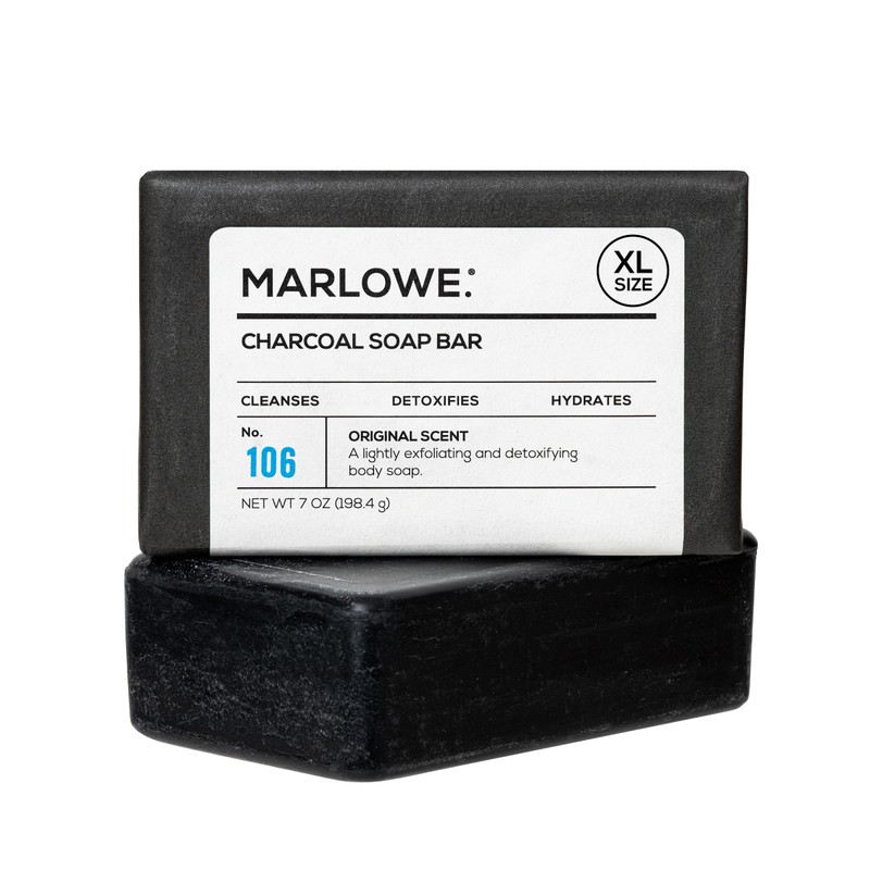 MARLOWE. Charcoal Face & Body Soap Bar No. 106 (210ml)