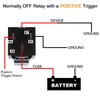 GUUZI 30/40 Amp 12V DC Waterproof Relay with Wiring Harness,