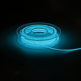 Electroluminescent Luminous Weaving Sewing Embroidery Thread,Glow in The Dark Embroidery Machine Thread,for Embroidery and Sewing,Blue Light,7.6 Yards