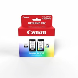 Canon Canon PG-275 XL / CL-276 XL Genuine Ink Value Pack (2 Cartridges), Compatible with TS3520/3522/4722/3720/3722, TR4720