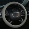 ALEMODR Custom Car Steering Wheel Cover for Toyota,Gray Premium Leather