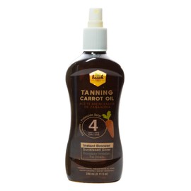 Beach Vibes - Bronceador en Aceite de Zanahoria 4 FPS 240 ml Fórmula rica en carotenos que estimulan el bronceado y facilitan la coloración. Enriquecido con Aceite de Coco y Vitamina E - hidratantes.