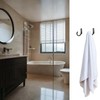 sundrerfect Set of 20 Black Zinc Alloy Wall Hooks 24x17mm