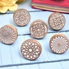 Indian Shelf 6 Pieces Wooden Cabinet Knobs- Wooden Pulls- Boho