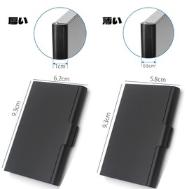 TRENZADO Business Card Holder, Men's Business Card Holder, Business Card Case, Stainless Steel, Prevents Business Cards from Breaking, Pocket Metal Card Case, Lightweight, Easy to Access, For Men and