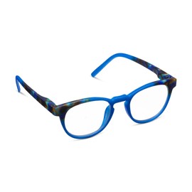 Peepers by PeeperSpecs Men's Chester Round Reading Glasses, Cobalt Tortoise, 2.25