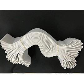 3/4", 1", 1 1/2", 2" Woven Elastic 10 Yard Bundle (White, 1 1/2")