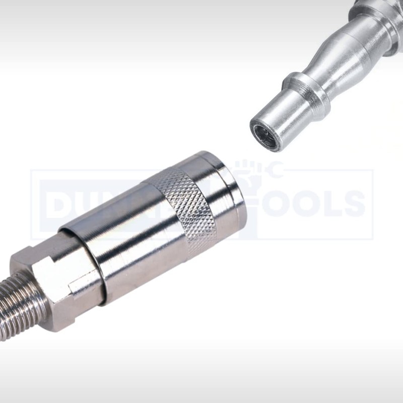 Dunnet Tools 1/4 Inch Air Line Fitting Coupling 1/4 Bsp