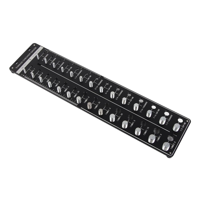 Topyond Nut and Bolt Thread Checker, SUS304 Stainless Steel Gauge