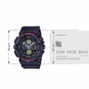CASIO Men's G-Shock Duo Analog-Digital Watch, Red Lettering Bezel Black