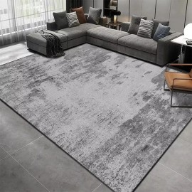 Fashion Solid Color Black Grey Carpet Living Room Decor Sofa Rug Bedside Sofa Rug Lounge Coffee Table Floor Mat Home Apartmentsize: 150*200cm, color: Grey