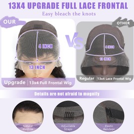 SOEZ Deep Wave Lace Front Wigs Human Hair 13x4 HD Lace Front Wigs Human Hair Deep Curly Frontal Wigs Human Hair For Women Water Wave Lace Front Wigs Human Hair Wet and Wavy Wig 180% Density 24 Inch