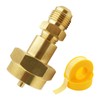 MENSI Brass Adapter with 3/8" Male Flare Thread Hook Up