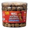 Meatball Delights Chicken Dog Treats 4 LB Meaty Treats, 64