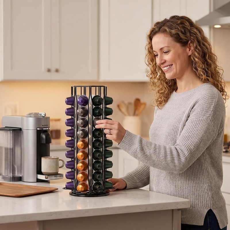 Coffee Pod Holder for Nespresso OriginalLine, Coffee Pod Storage Organizer