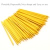 Borogo 100 Pcs Orange Wood Nail Sticks Double Sided Multi