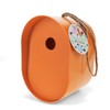 Oval Bamboo Fibre Birdhouse - Orange