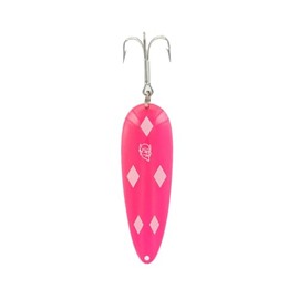 Dardevle Nickel Back 1 oz Fishing Spoons, Pink Diamonds