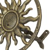 Bronze Finish Cast Iron Sun Wall Mounted Hanging Garden Hose