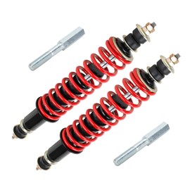 Roykaw Golf Cart Shocks Compatible with EZGO TXT & Medalist Gas & Electric Since 1994, TXT Shock Absorbers with Coil Over & Extenders, OEM # 70630-G01, 70928-G01, 76418-G01, 2PCS, Red