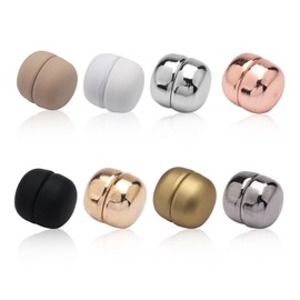 8pcs Hijab Magnets Pins,Hijab Magnets,Hijab Pins Multi-Use Magnetic Buttons Stylish and Unique Pearl Clips Suitable for DIY Muslim Women Clothing Scarf Dress Accessory,Pinless Brooch for Women