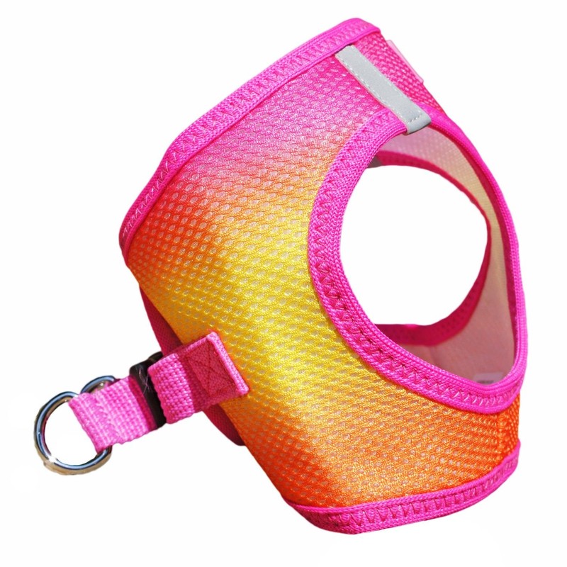 American River Dog Harness Ombre Collection - Raspberry/Pink/Orange