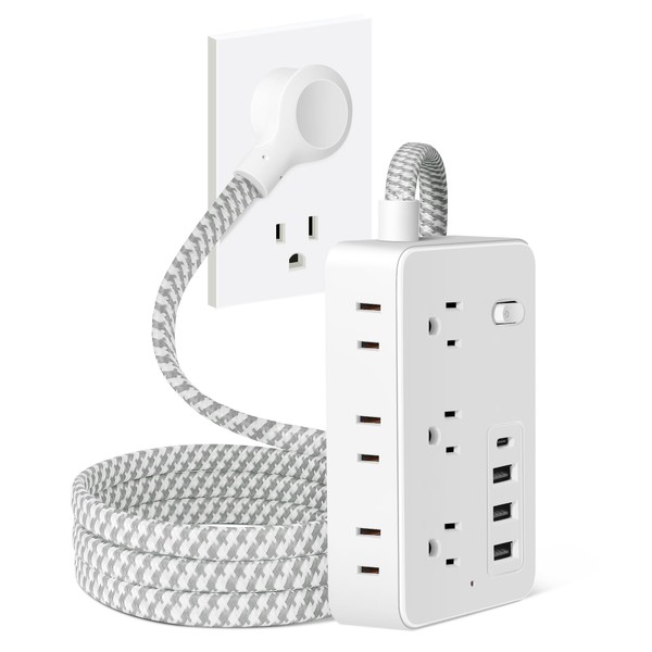 Surge Protector Power Strip- 6 Outlets 4 USB Charging Ports(1