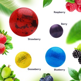 Gumballs for Kids - 1 Inch Double Bubble Gumballs - Berry Blots Big Gum Balls in Bag - 2 Packs of 7 OZ Chewing Gum Giant Bubble Gums