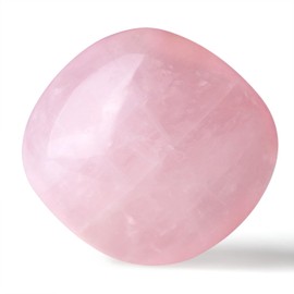 GUJOXILA 1.6"-2" Rose Quartz Crystal Large Polished Healing Crystals Gemstones Nature Tumbled Pocket Spiritual Crystal Gifts Reiki Divination Meditation Pink Plam Stone 1pcs