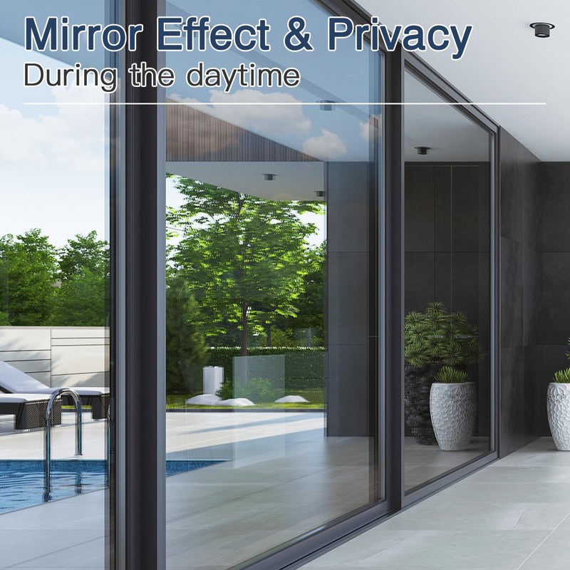 Haton Window Privacy Film One Way Window Tint for Home,