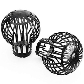 Garden Mile Plastic Gutter Guards Downpipe Adjustable Filters - 2 Pcs Flexible Protectors Drainpipe Covers to Stops Leaves Debris Moss Mud - Prevent Drain Blockages