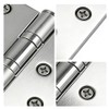 蝶番 ステンレス 平丁番 100×75×2mm 2個セット ネジ16本付き シルバー ヒンジ 丁番 ちょうばん金具