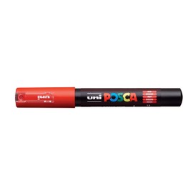 uni-ball 17871000 Posca Extra Fine Bullet Tip Marker - Red