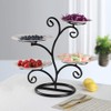 GuangYang Tree Shape Four Tiered Tray Stand, Multi-tier Serving tray,