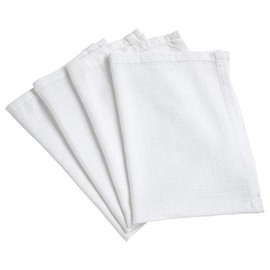 BabyCalin BBC370901 Organic Nappies 50 cm x 70 cm White Set of 4