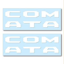 Prime Series UV Weatherproof Vinyl Decals for Door Sill Protector Letter Inserts Compatible 2016-2023 Toyota Tacoma (Gloss White)