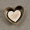 Spruchreif Small decorative wooden heart for standing up, gift for