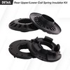 4 PCS Rear Upper and Lower Coil Spring Insulator Kit